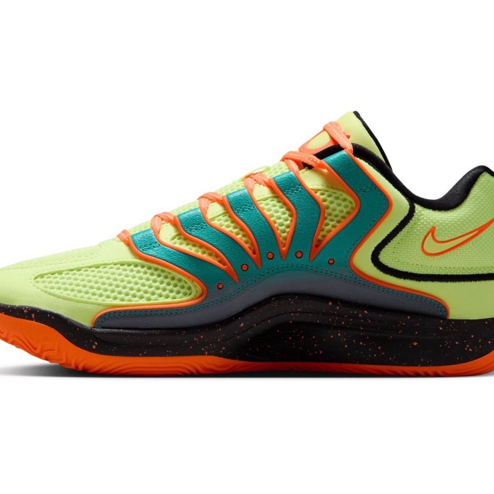 Nike KD 18 Neon Green and Bright Orange Sneakers